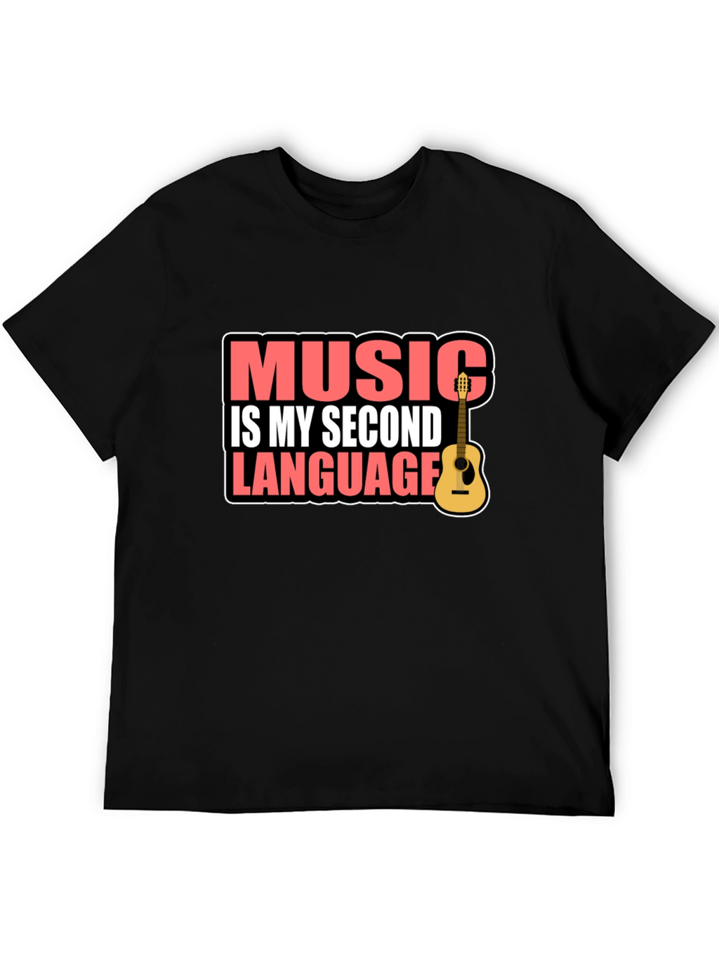 Music is My Second Language Graphic Tee