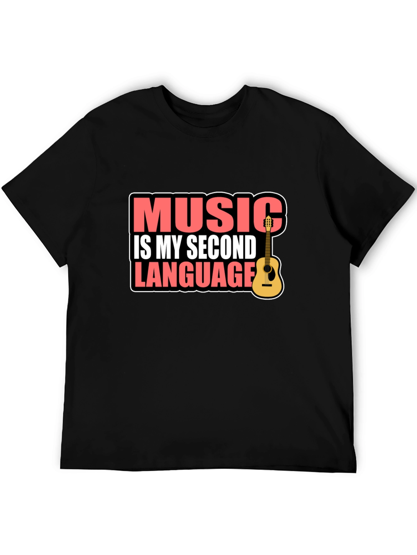 Music is My Second Language Graphic Tee
