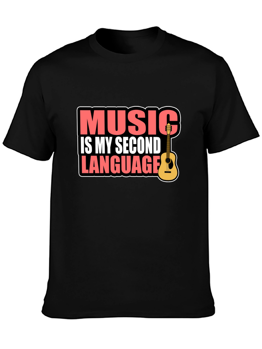 Music is My Second Language Graphic Tee