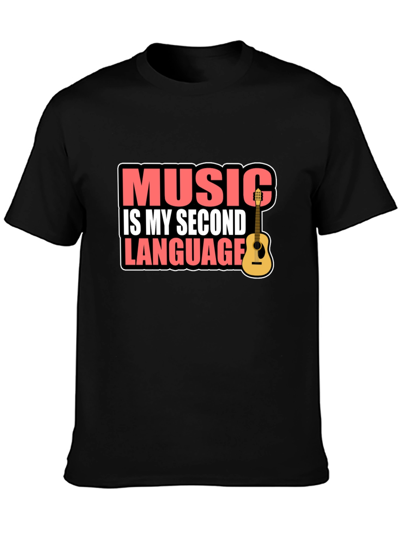 Music is My Second Language Graphic Tee