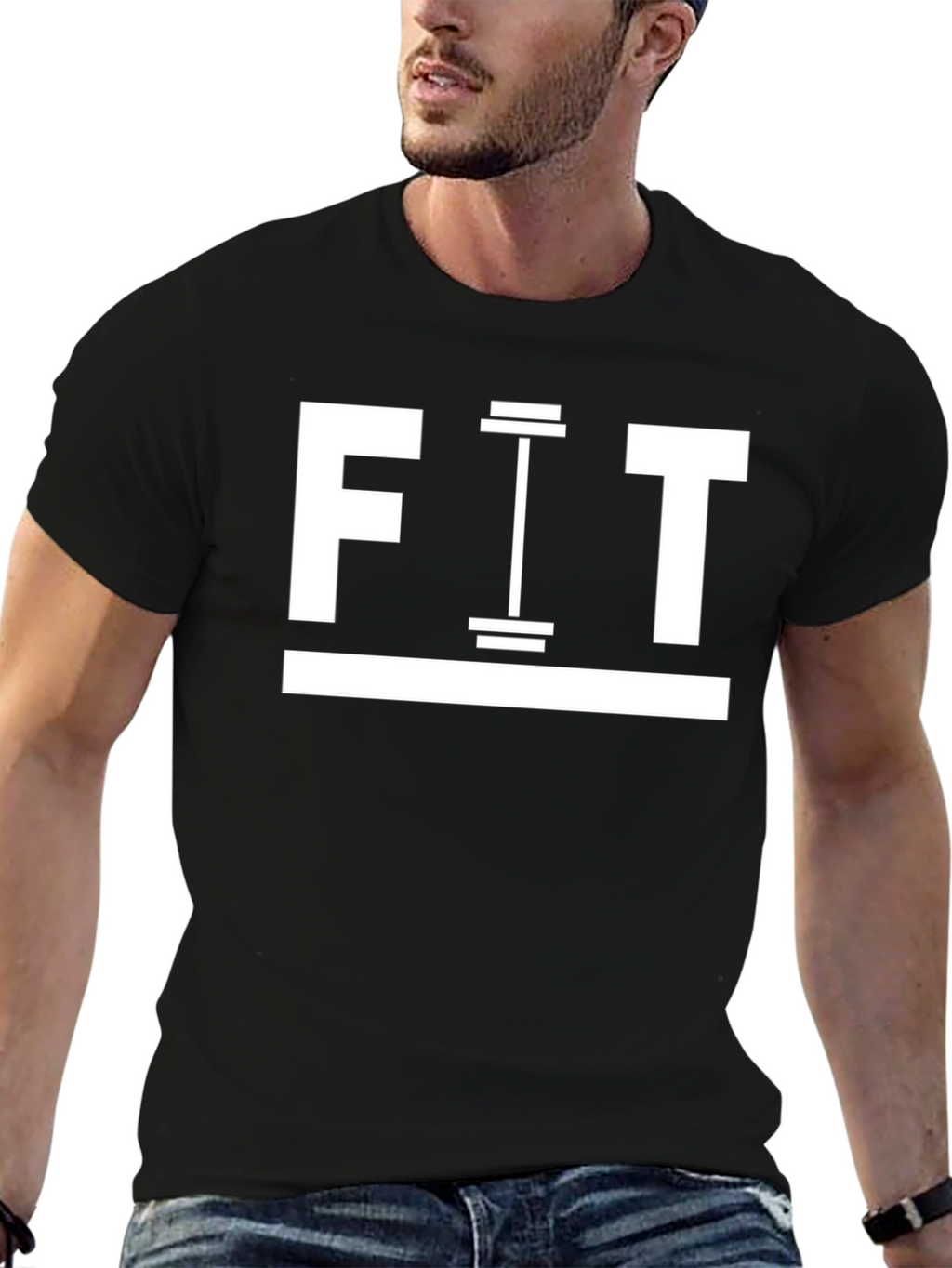 FIT Gym T-Shirt - Black Fitness Tee