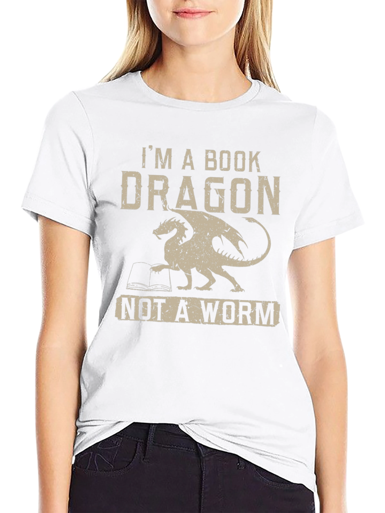 Book Dragon T-Shirt -  Im A Book Dragon Tee