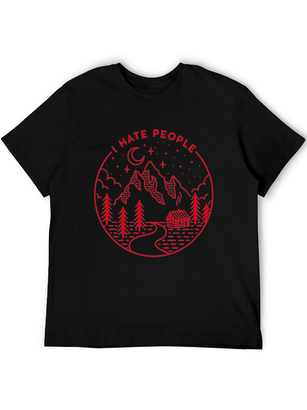 I Hate People Graphic Tee - Mountain Cabin Design