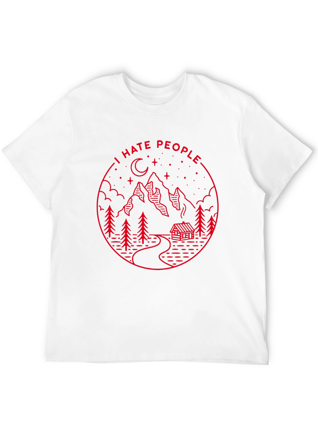 I Hate People Graphic Tee - Mountain Cabin Design