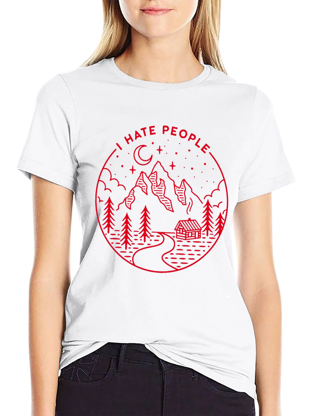 I Hate People Graphic Tee - Mountain Cabin Design