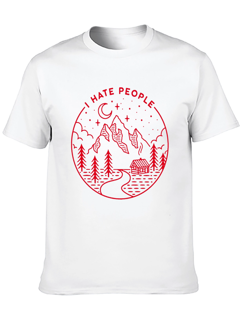 I Hate People Graphic Tee - Mountain Cabin Design