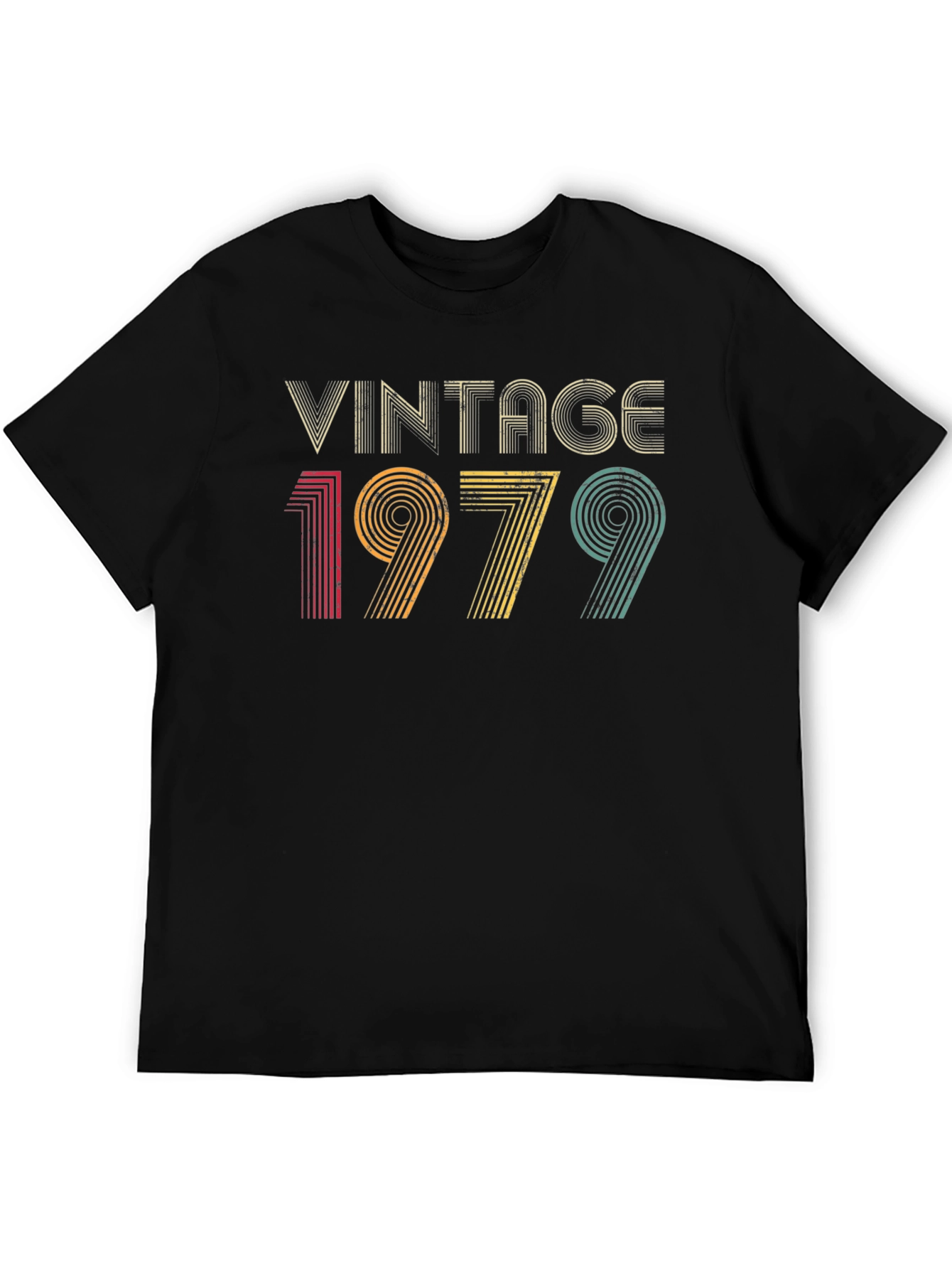 Vintage 1979 Graphic Tee - Retro Birthday Shirt