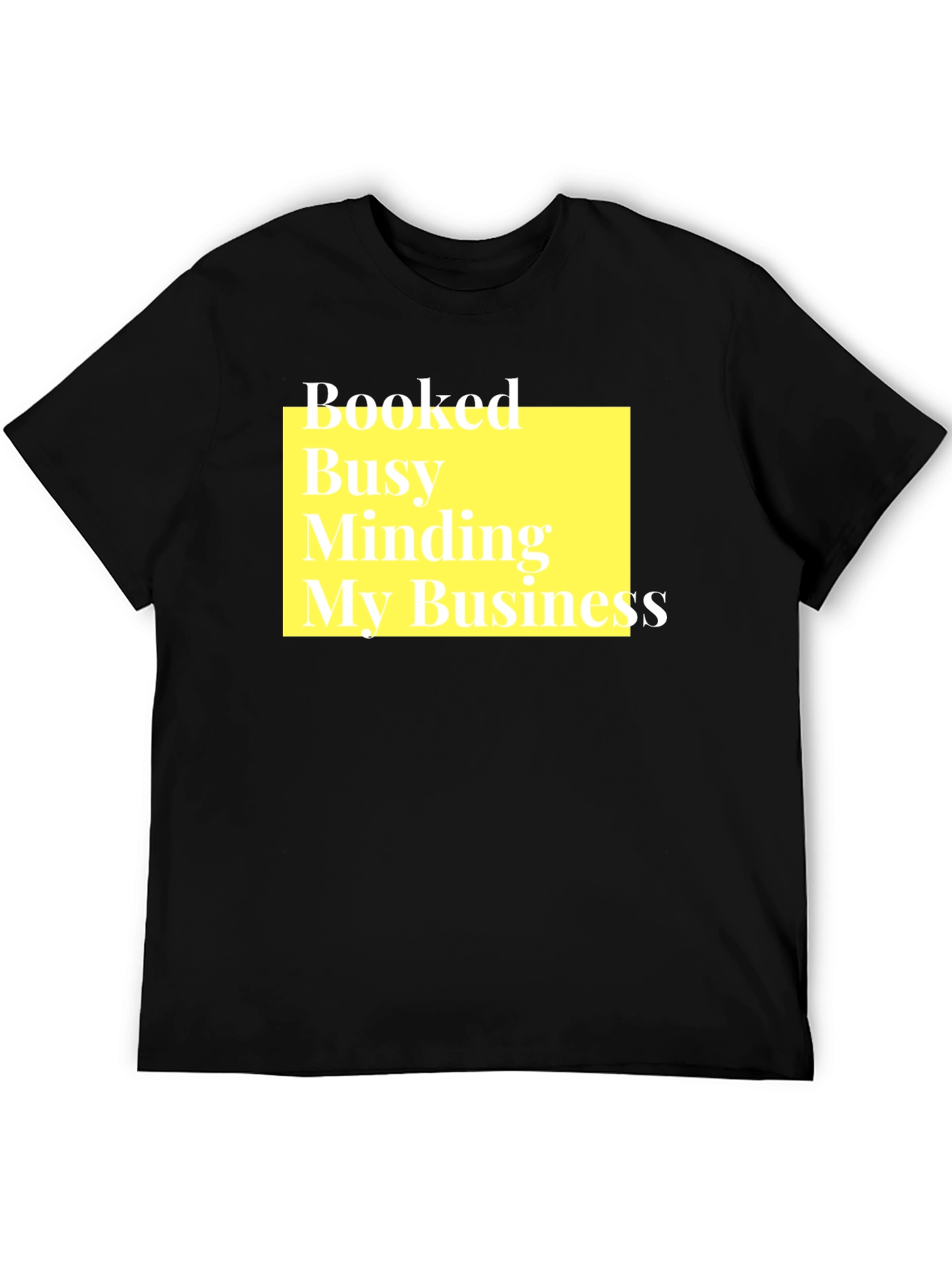 Booked Busy Minding My Business Black T-Shirt