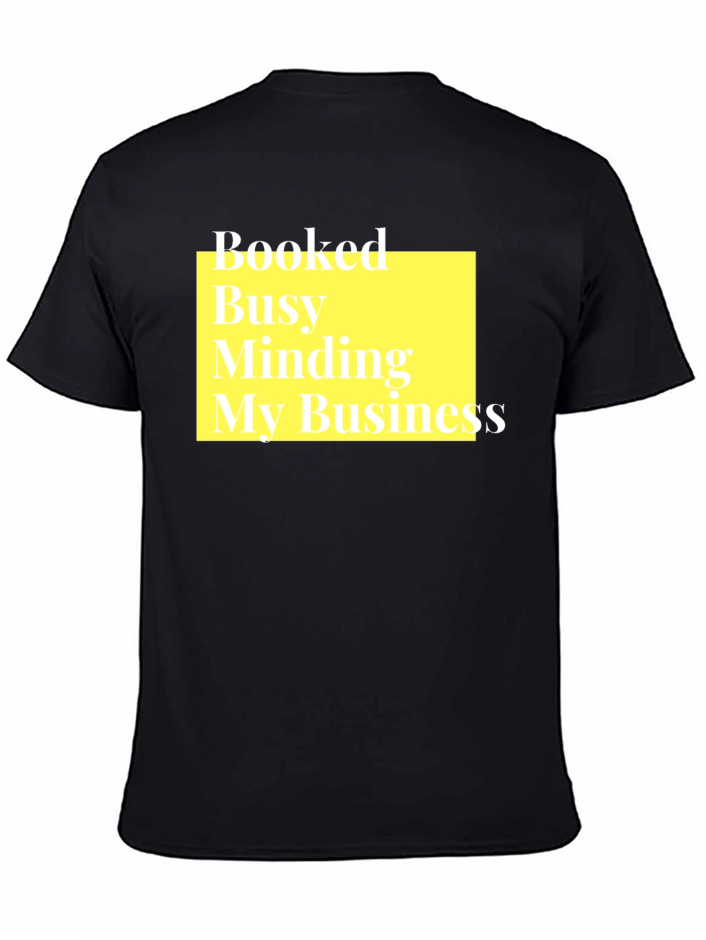 Booked Busy Minding My Business Black T-Shirt