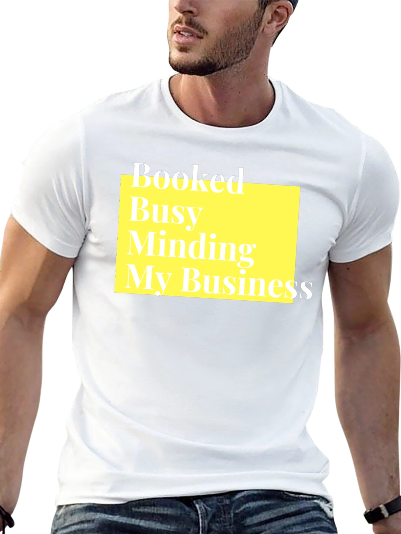 Booked Busy Minding My Business Black T-Shirt