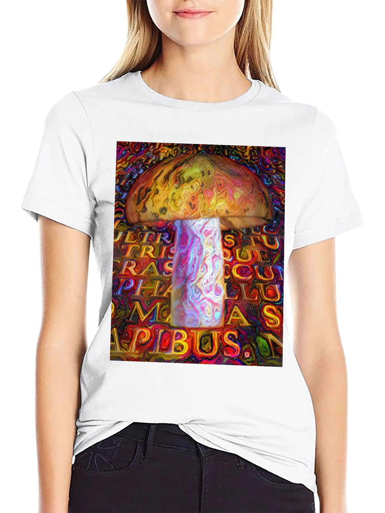 Psychedelic Mushroom Graphic Tee - Unique Art Shirt