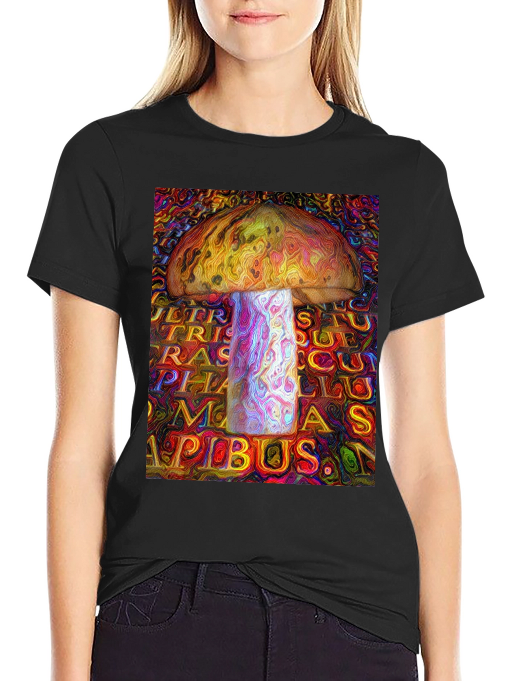Psychedelic Mushroom Graphic Tee - Unique Art Shirt