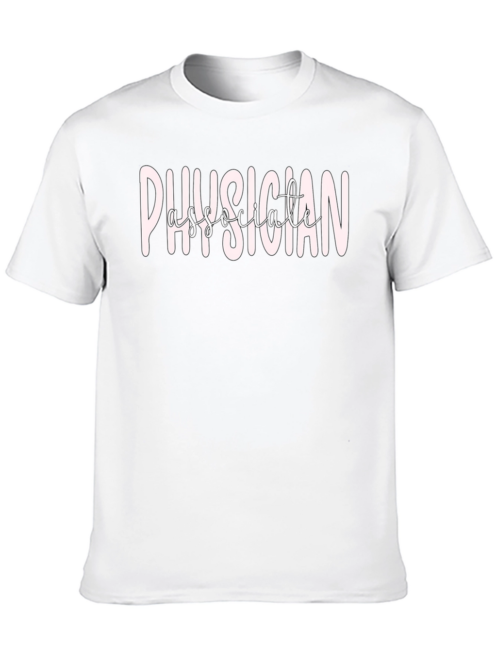 Physician Associate T-Shirt - Black Medical Apparel