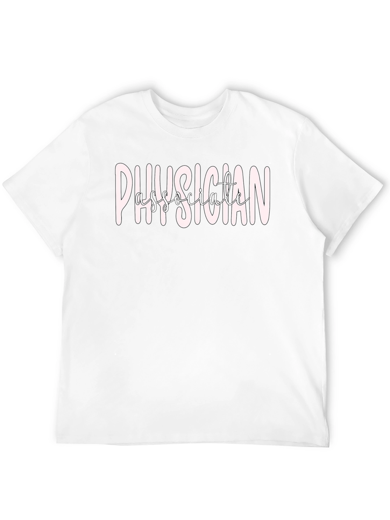 Physician Associate T-Shirt - Black Medical Apparel
