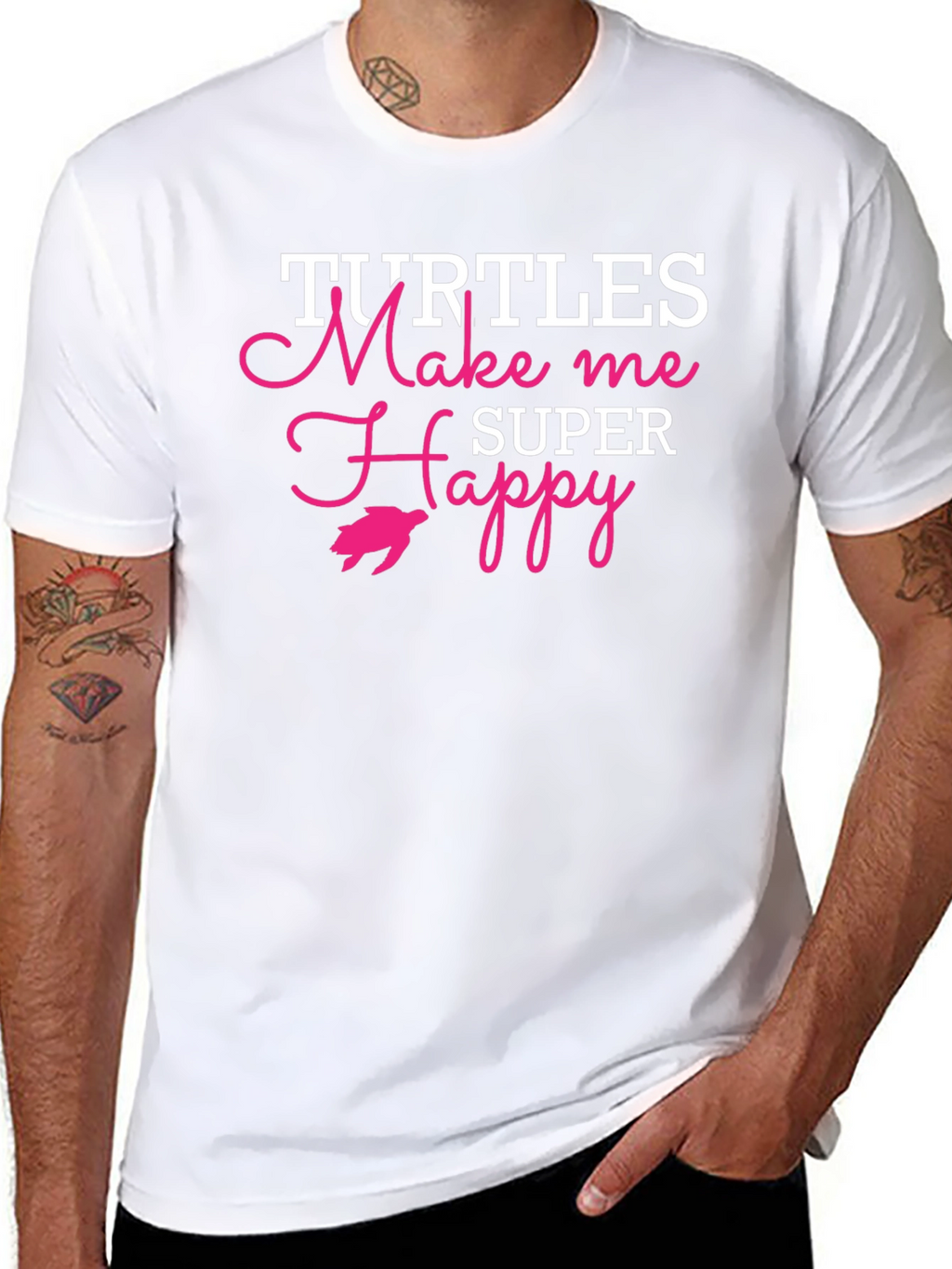 Turtles Make Me Super Happy Graphic Tee