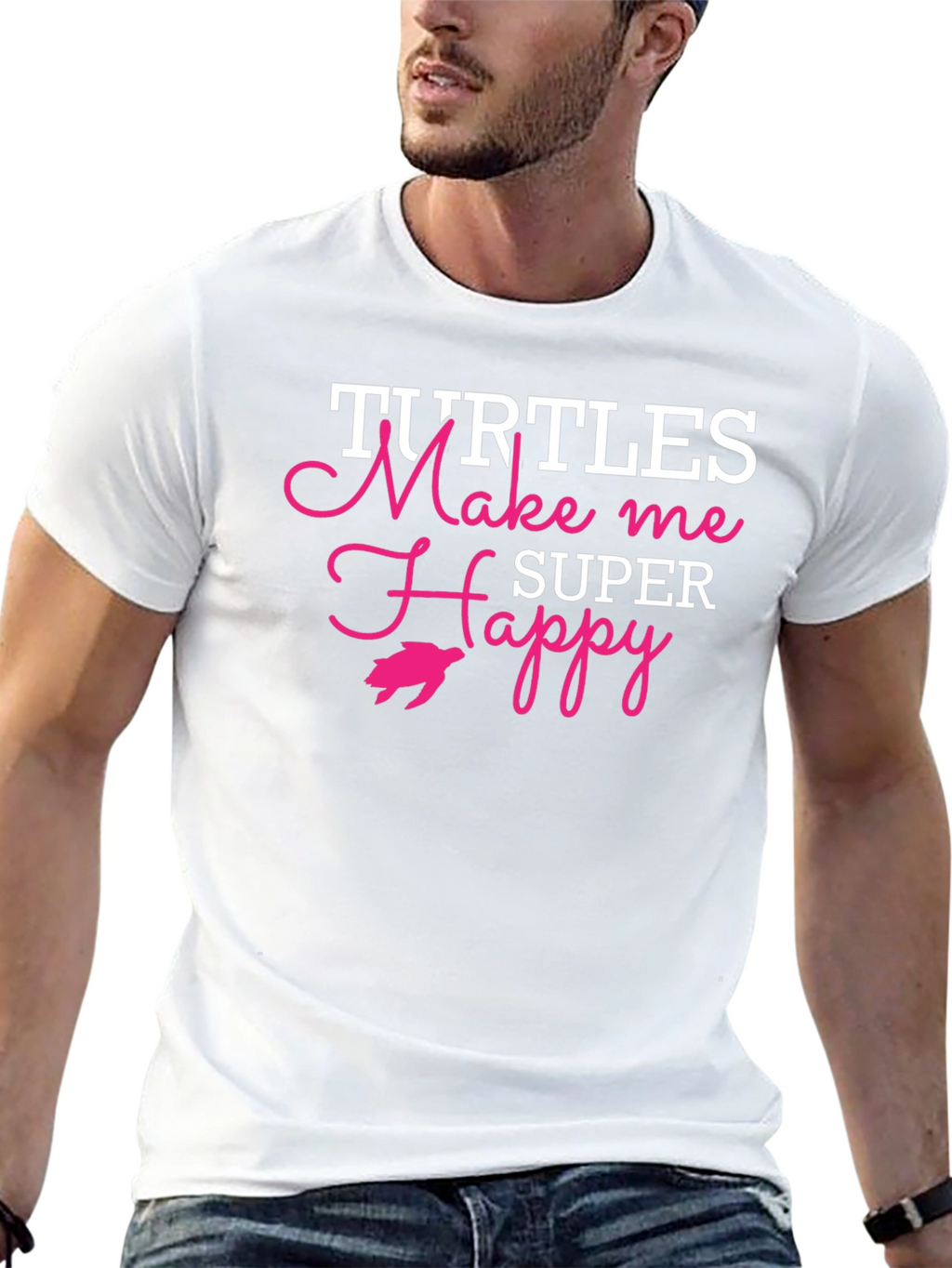Turtles Make Me Super Happy Graphic Tee