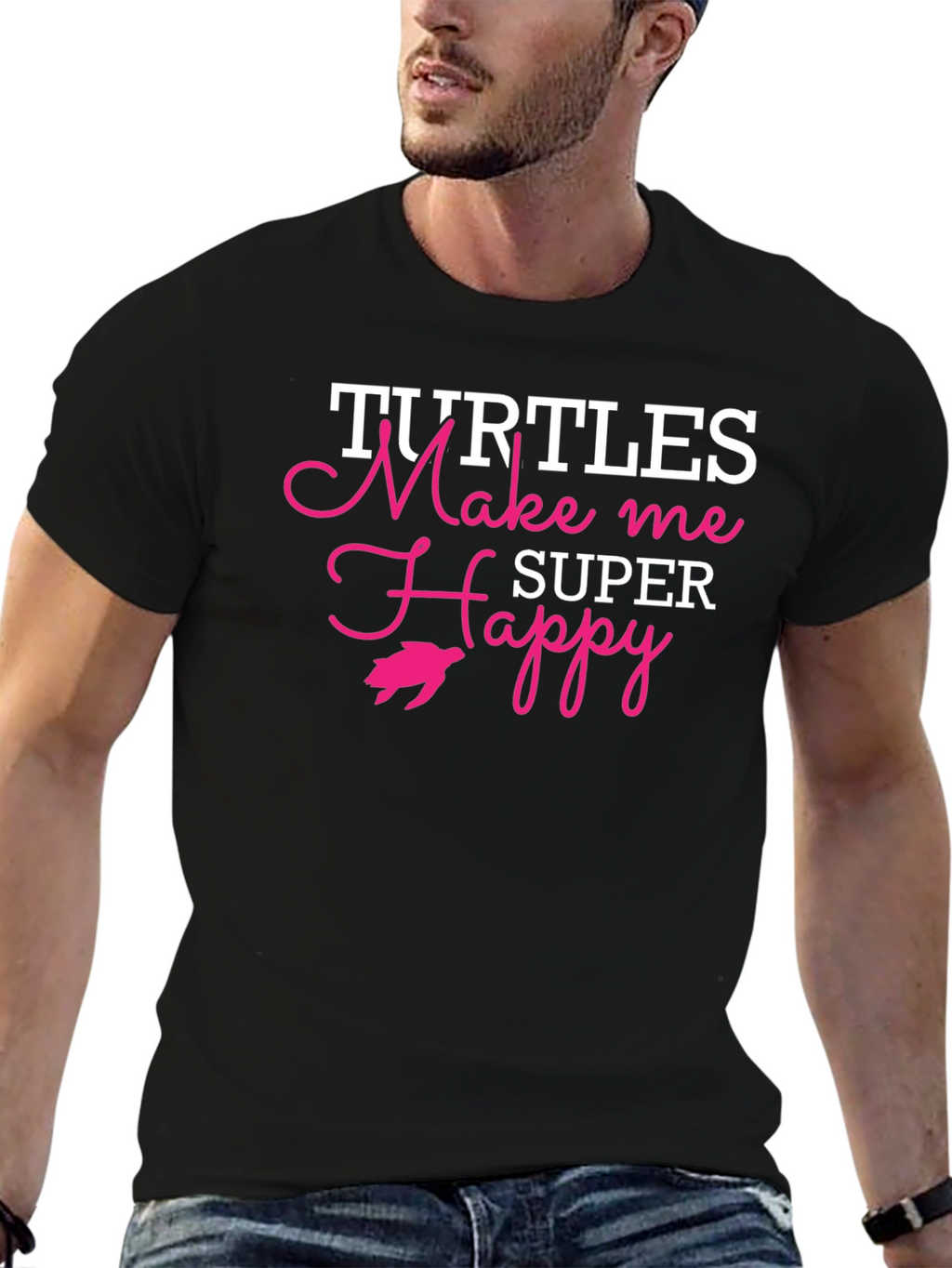 Turtles Make Me Super Happy Graphic Tee