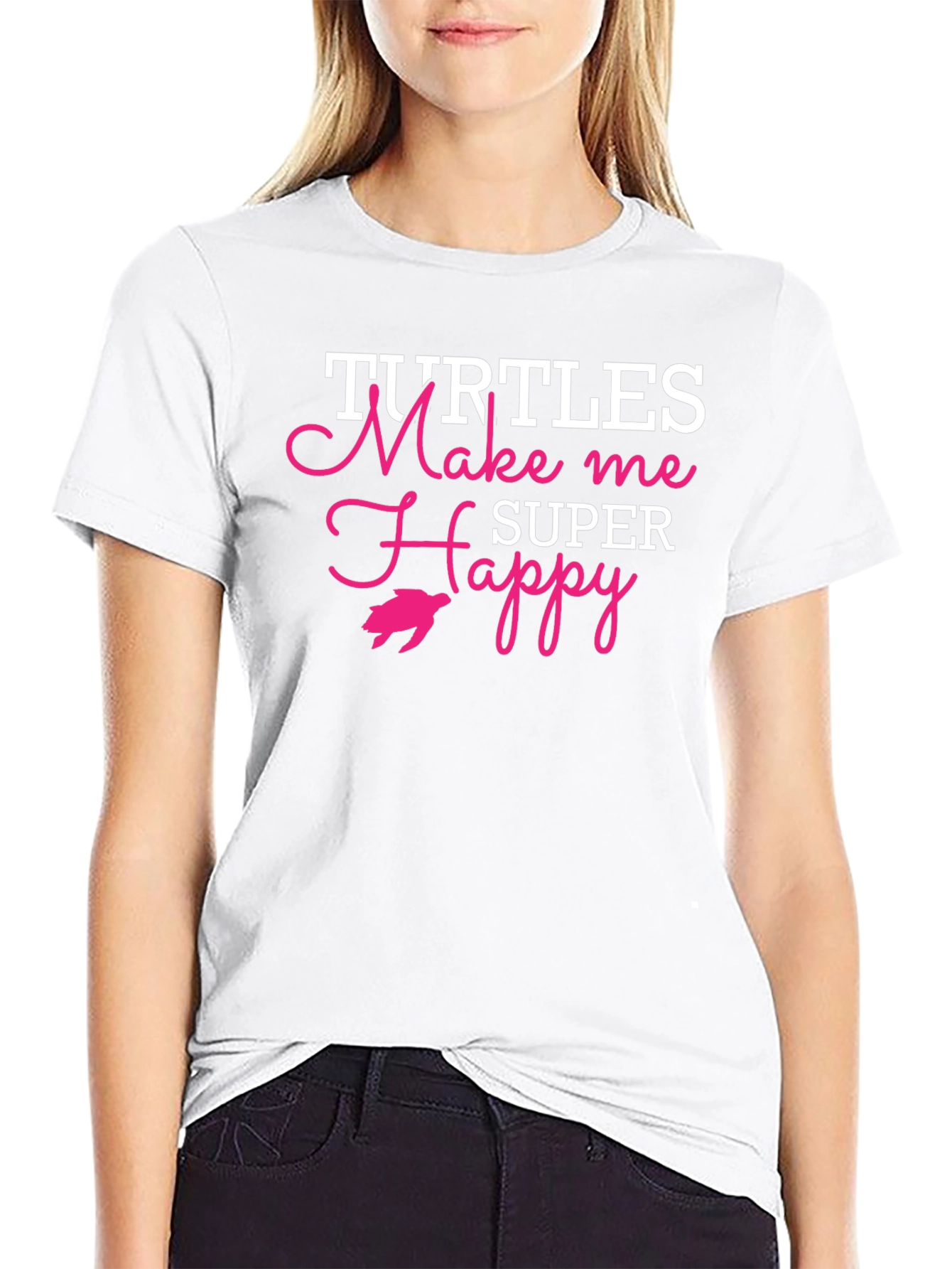 Turtles Make Me Super Happy Graphic Tee
