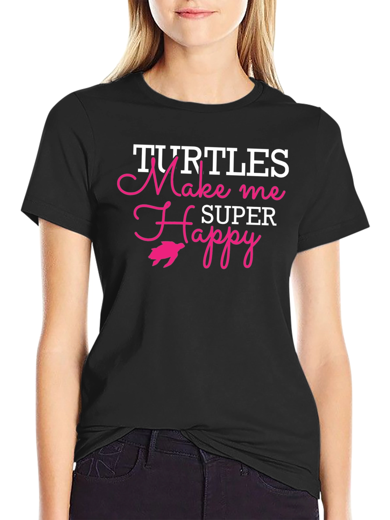 Turtles Make Me Super Happy Graphic Tee