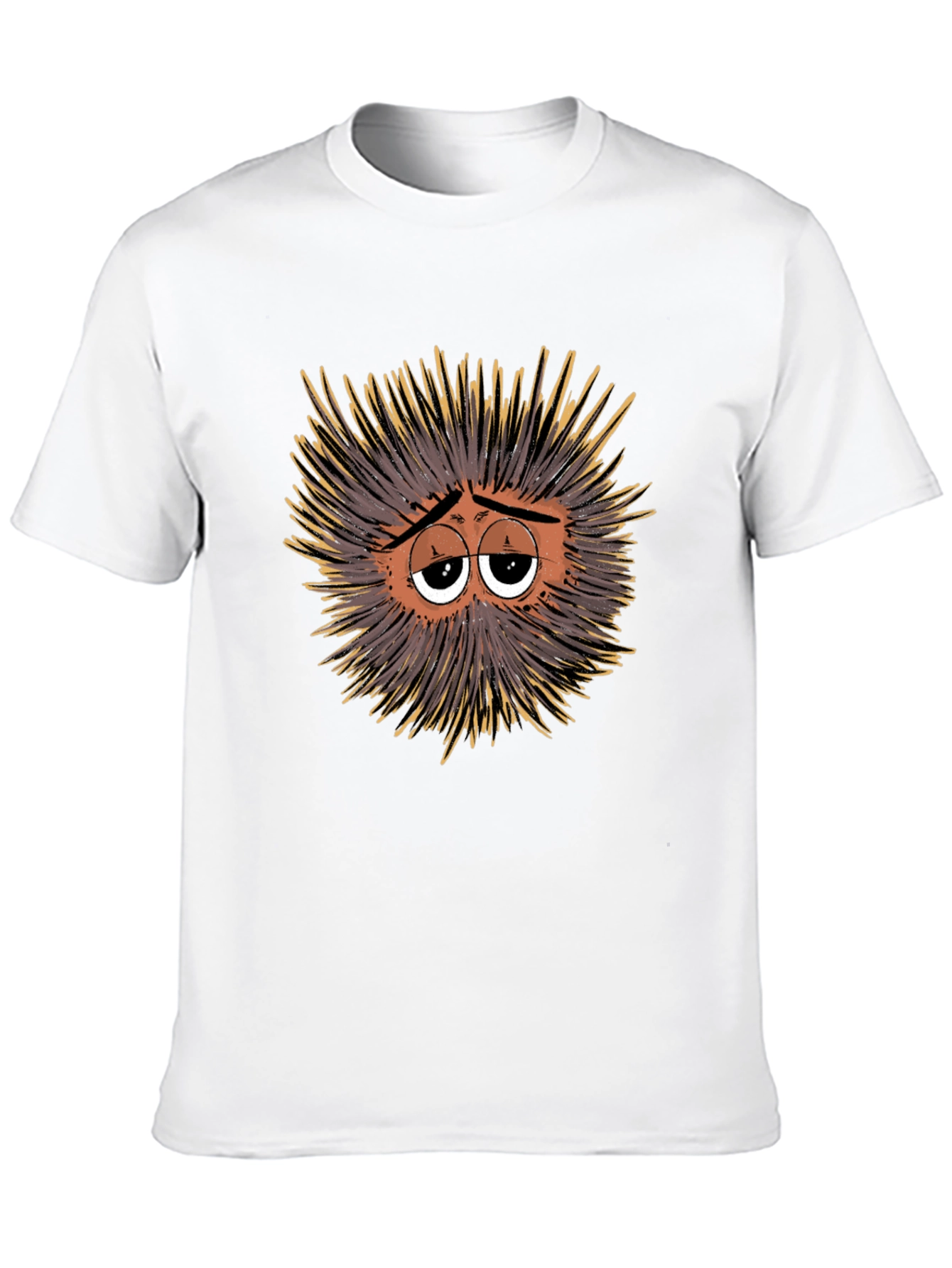 Sad Sea Urchin Graphic Tee - Black T-Shirt