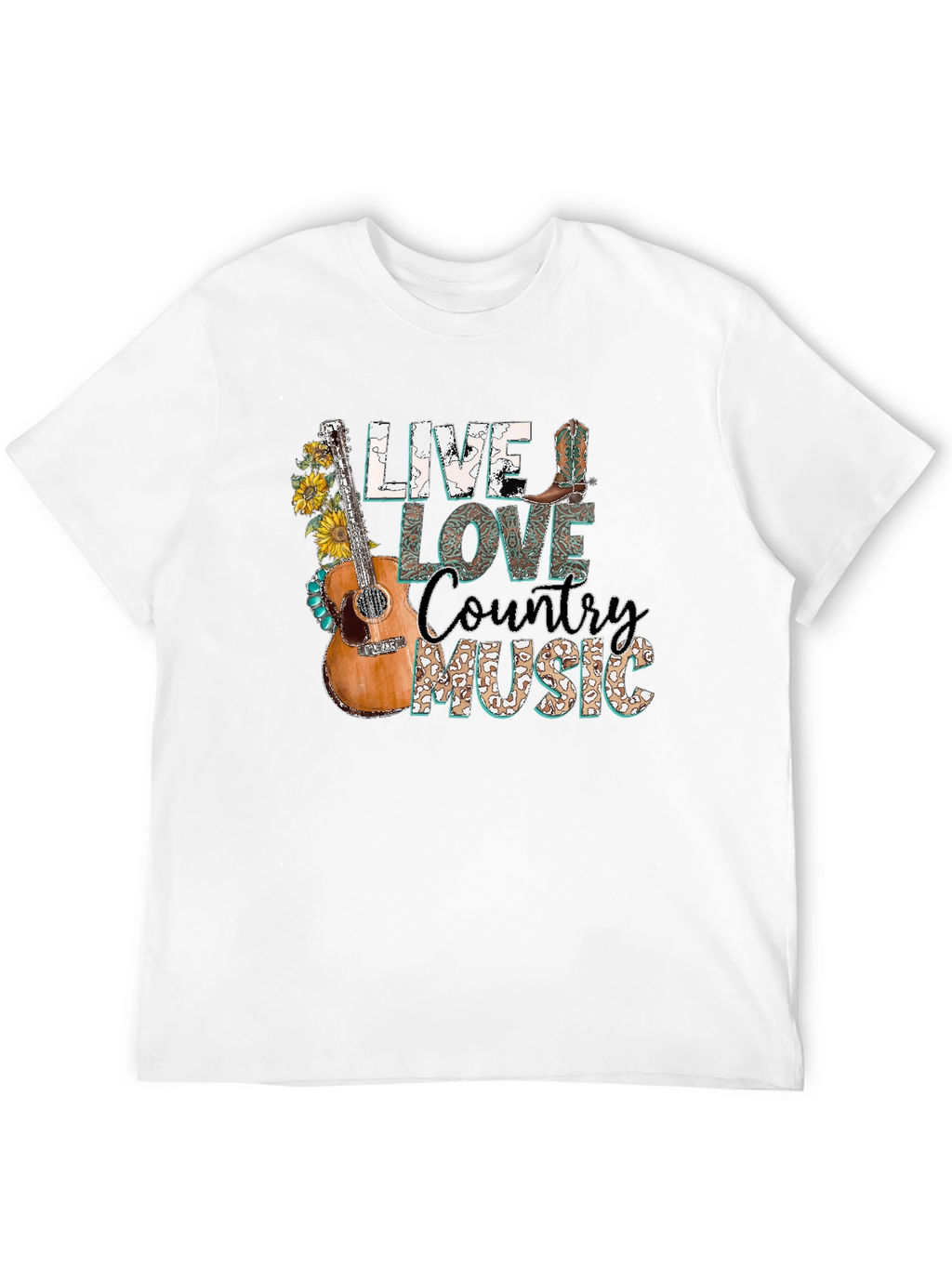 Live Love Country Music Graphic Tee