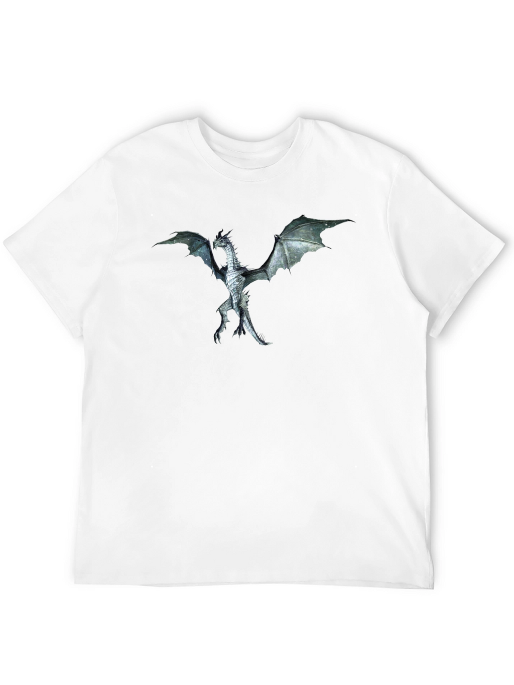Dragon Graphic Tee - Black Crewneck T-Shirt