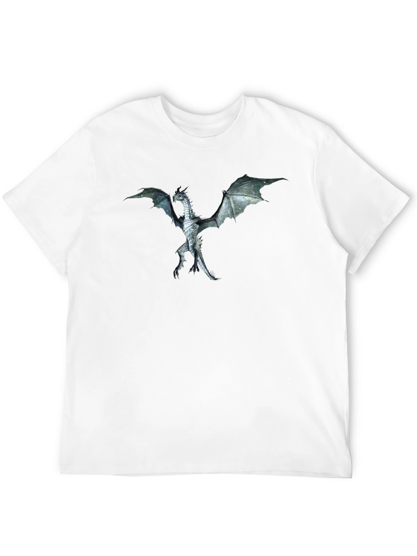 Dragon Graphic Tee - Black Crewneck T-Shirt