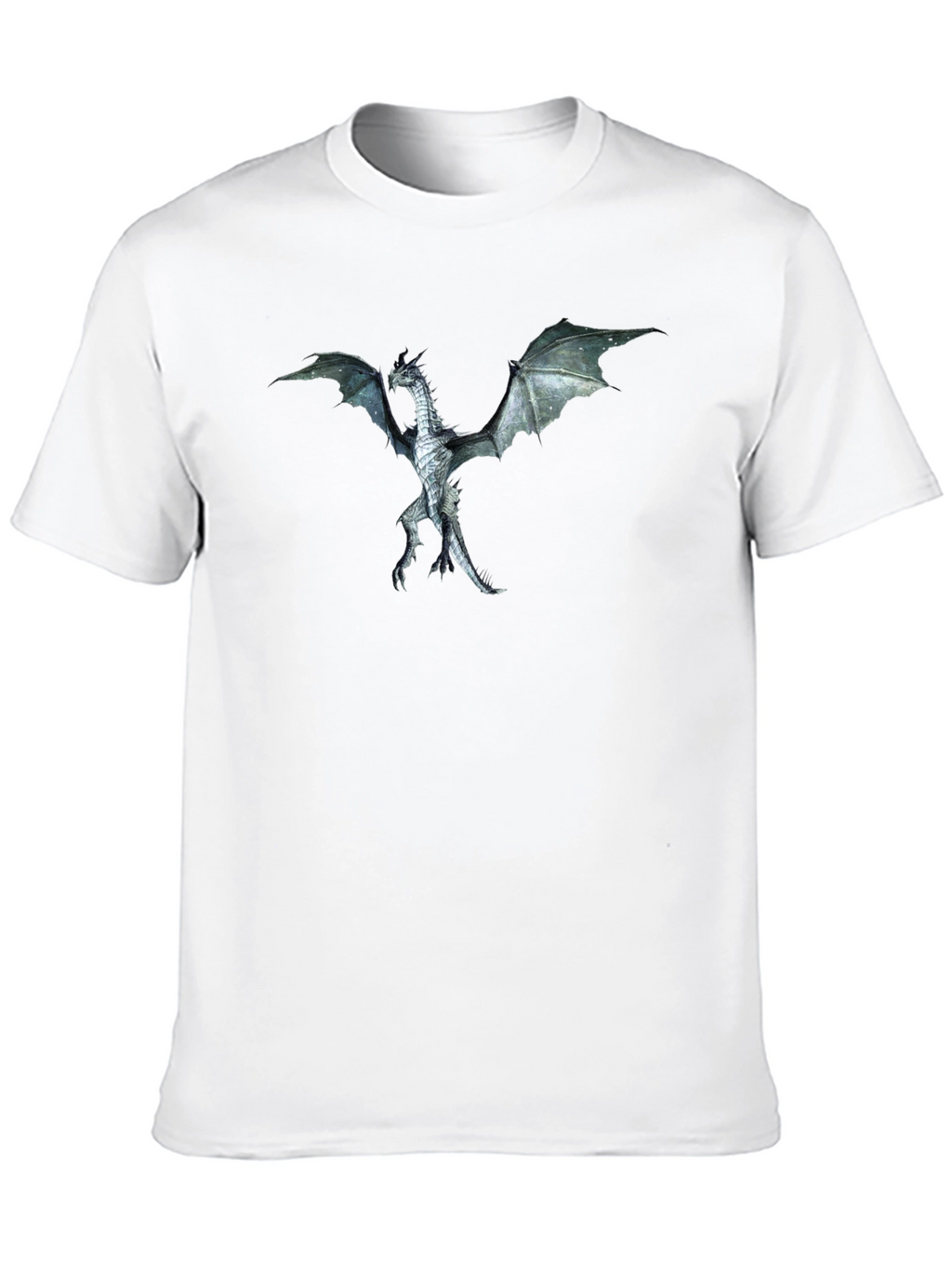 Dragon Graphic Tee - Black Crewneck T-Shirt