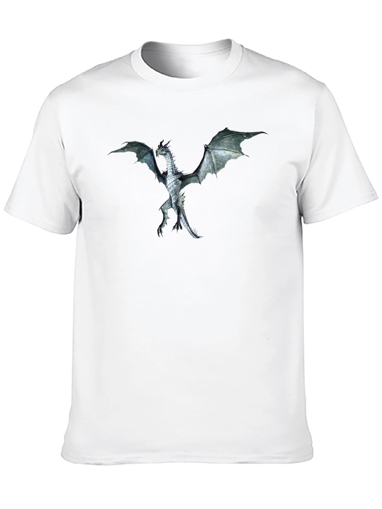 Dragon Graphic Tee - Black Crewneck T-Shirt