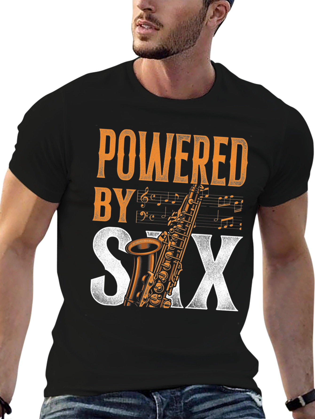 Powered by Saxophone T-Shirt