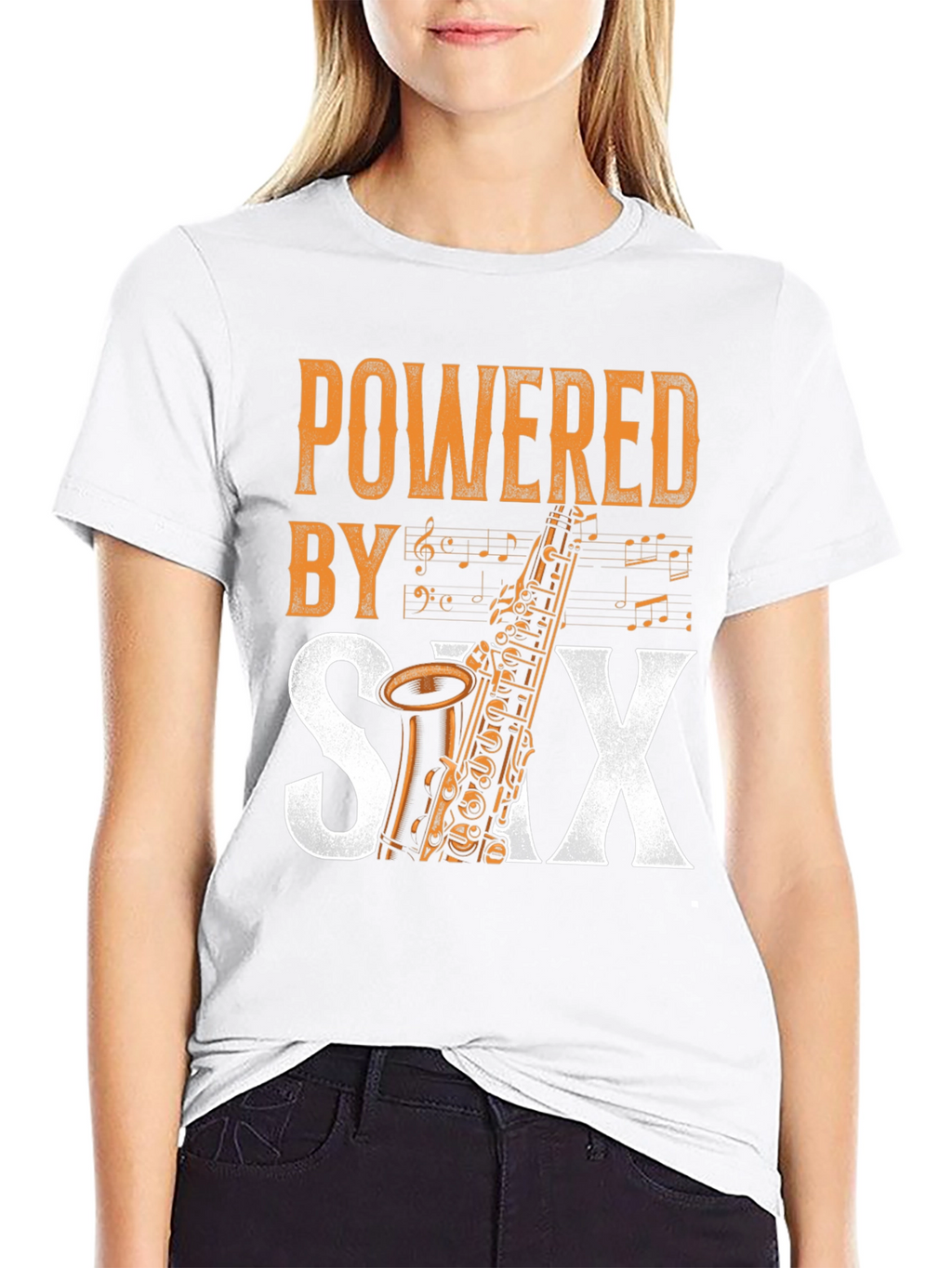 Powered by Saxophone T-Shirt