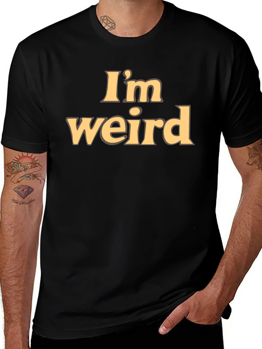 Im Weird Statement Tee - Soft Cotton Blend