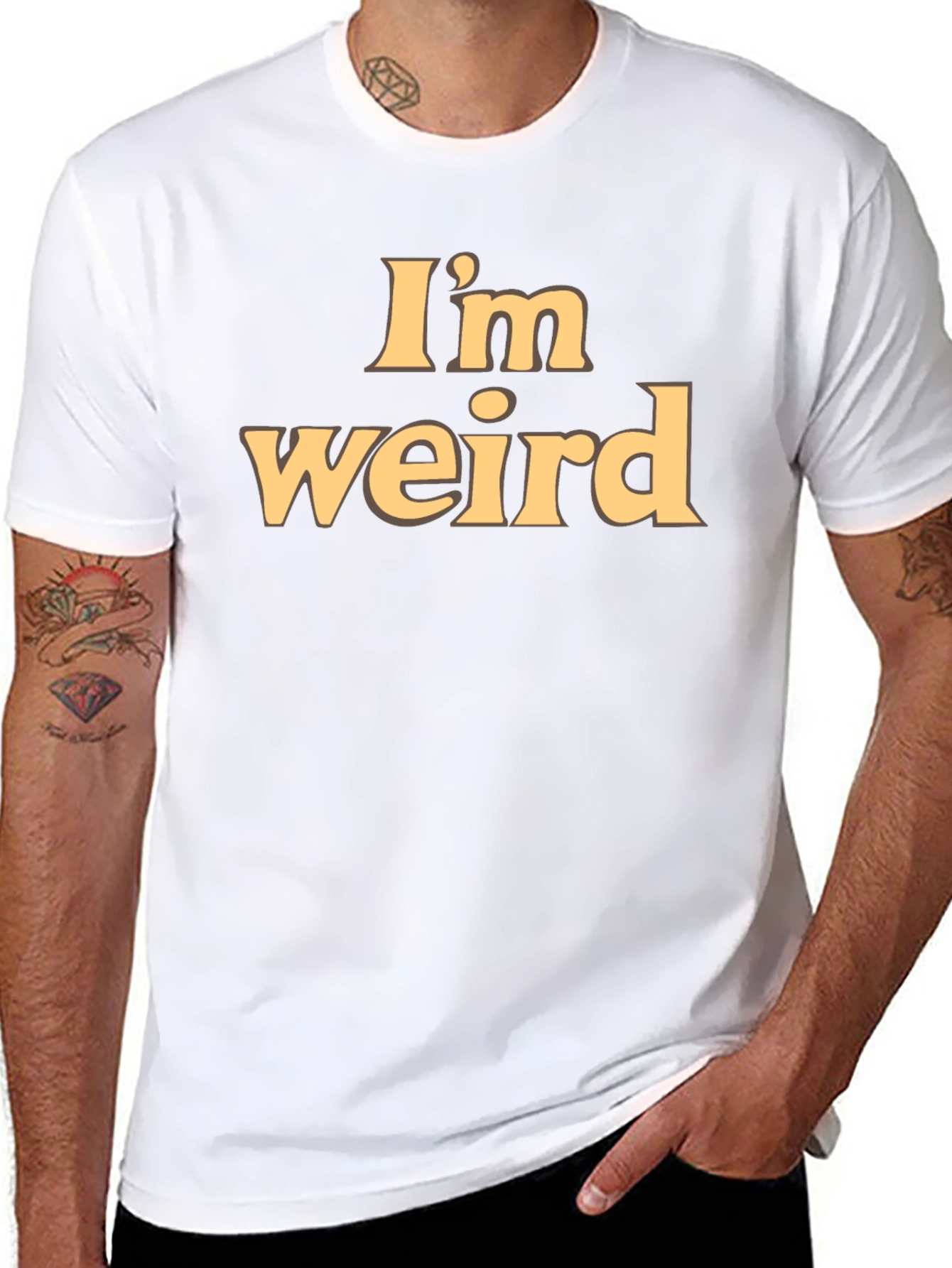 Im Weird Statement Tee - Soft Cotton Blend