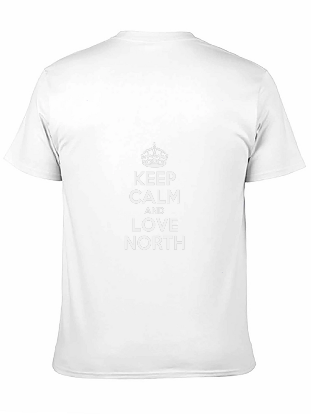 Keep Calm Love North Black Graphic Tee Shirt