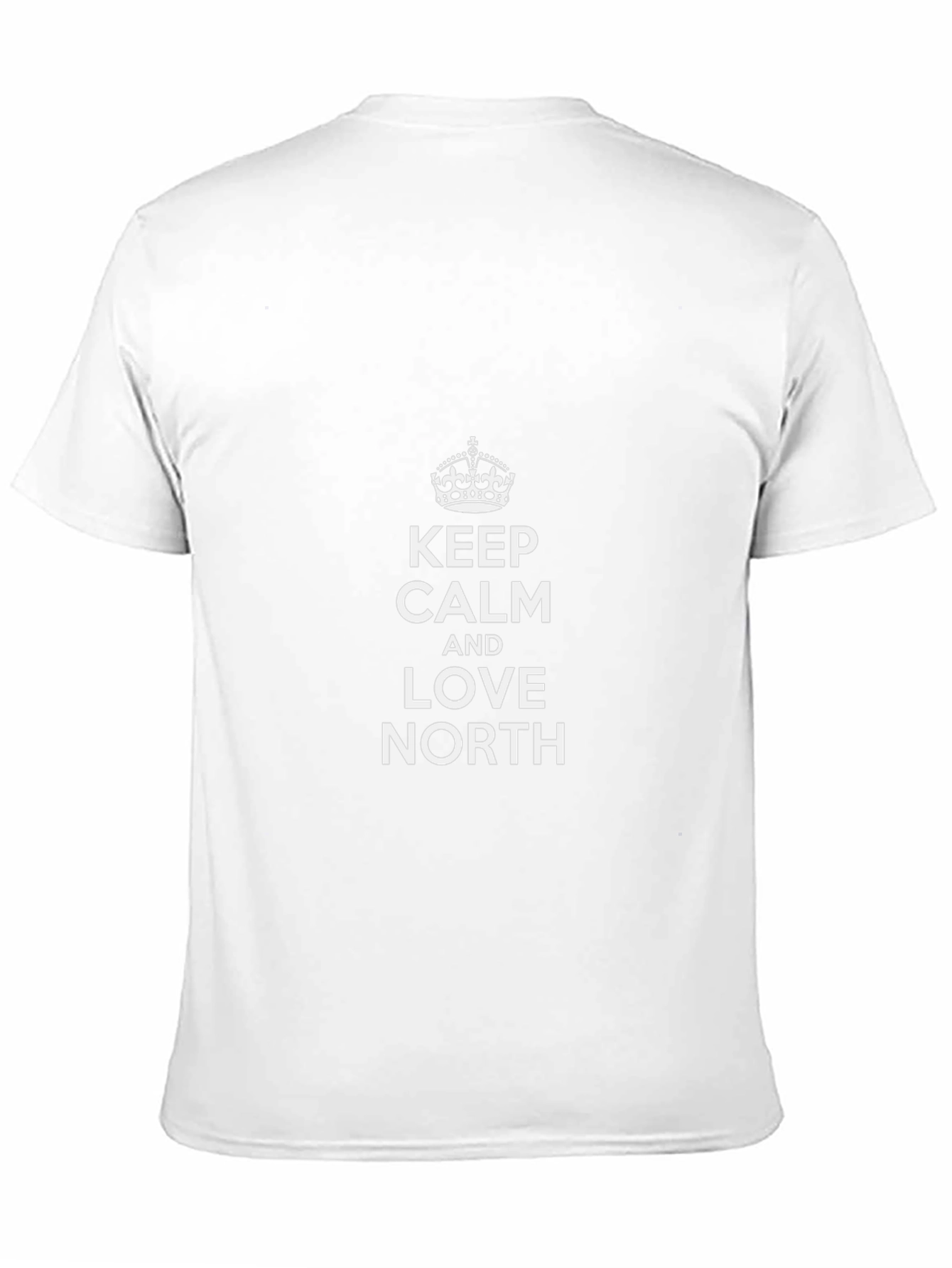 Keep Calm Love North Black Graphic Tee Shirt