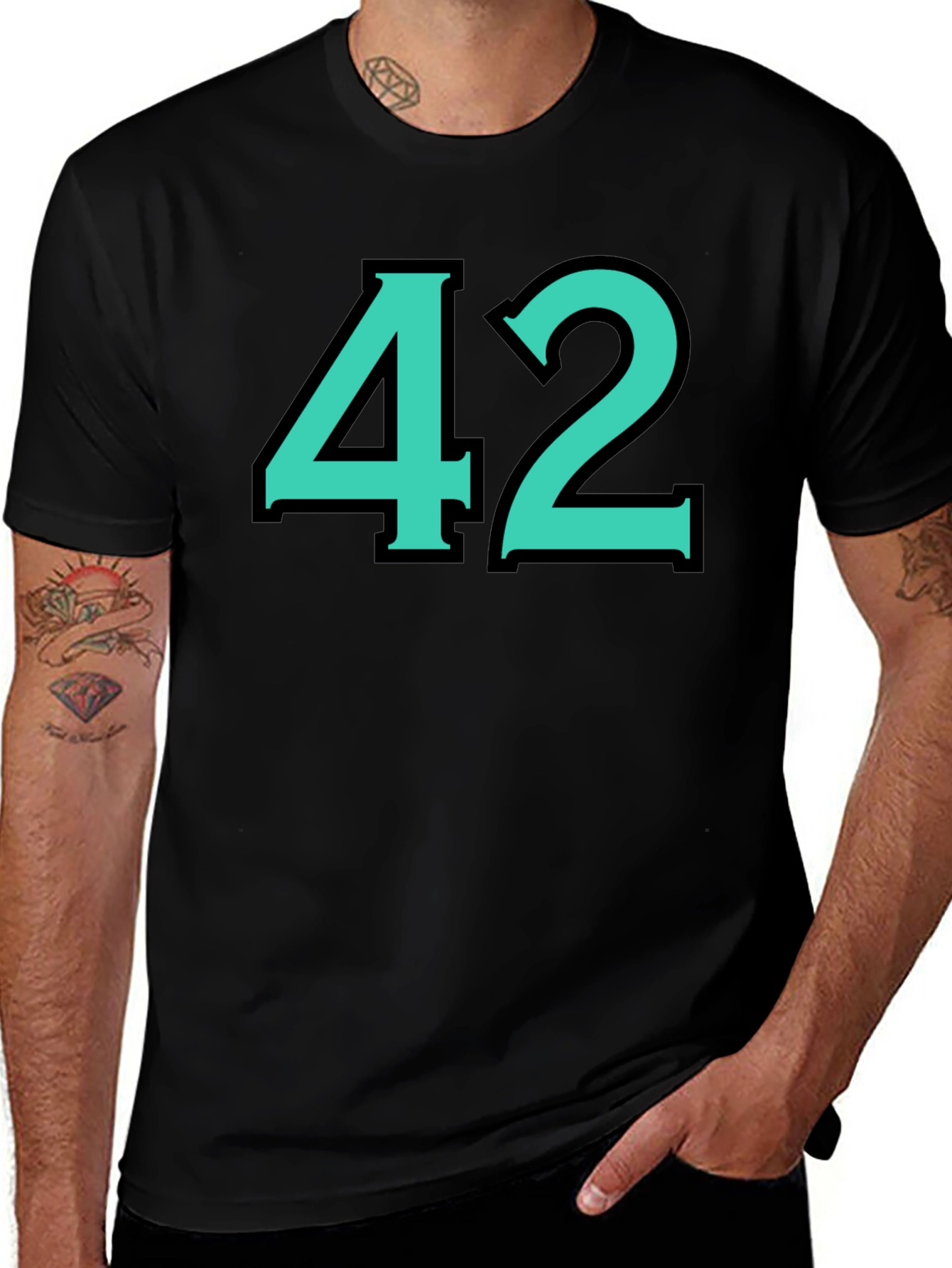42 Graphic Tee - Funny Answer to Life The Universe Everything