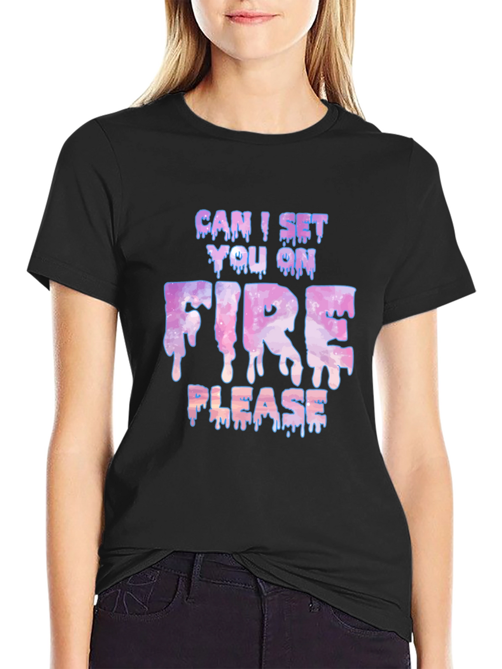 Can I Set You On Fire Please Graphic Tee