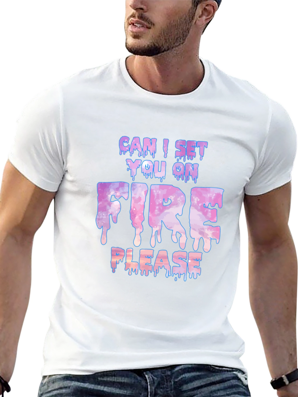 Can I Set You On Fire Please Graphic Tee