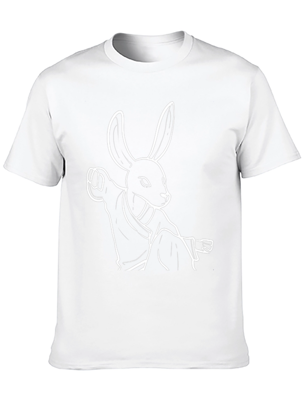 Kung Fu Rabbit T-Shirt - Black Cotton Graphic Tee