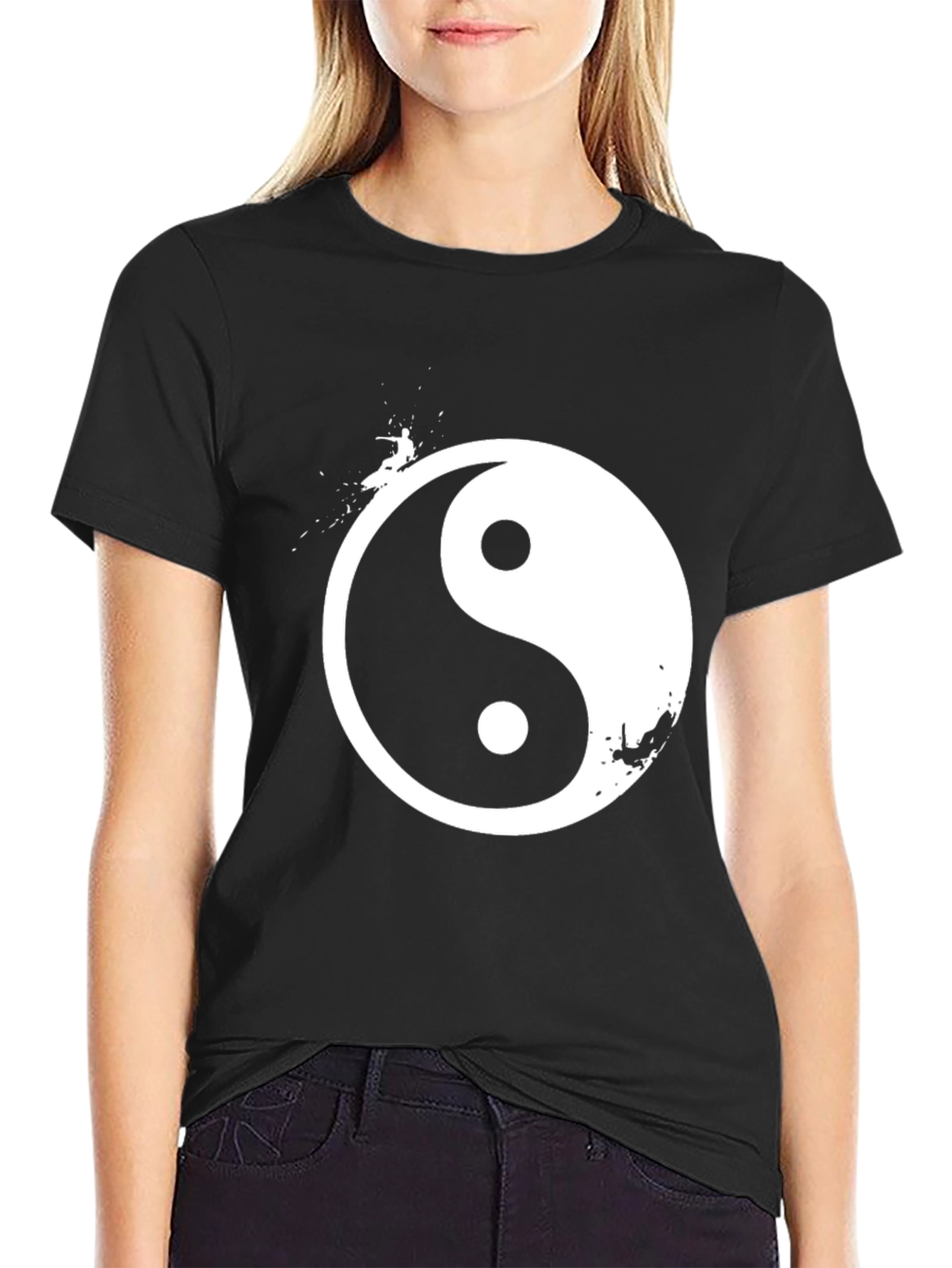 Yin Yang Surfer Graphic T-Shirt - Relaxed Fit