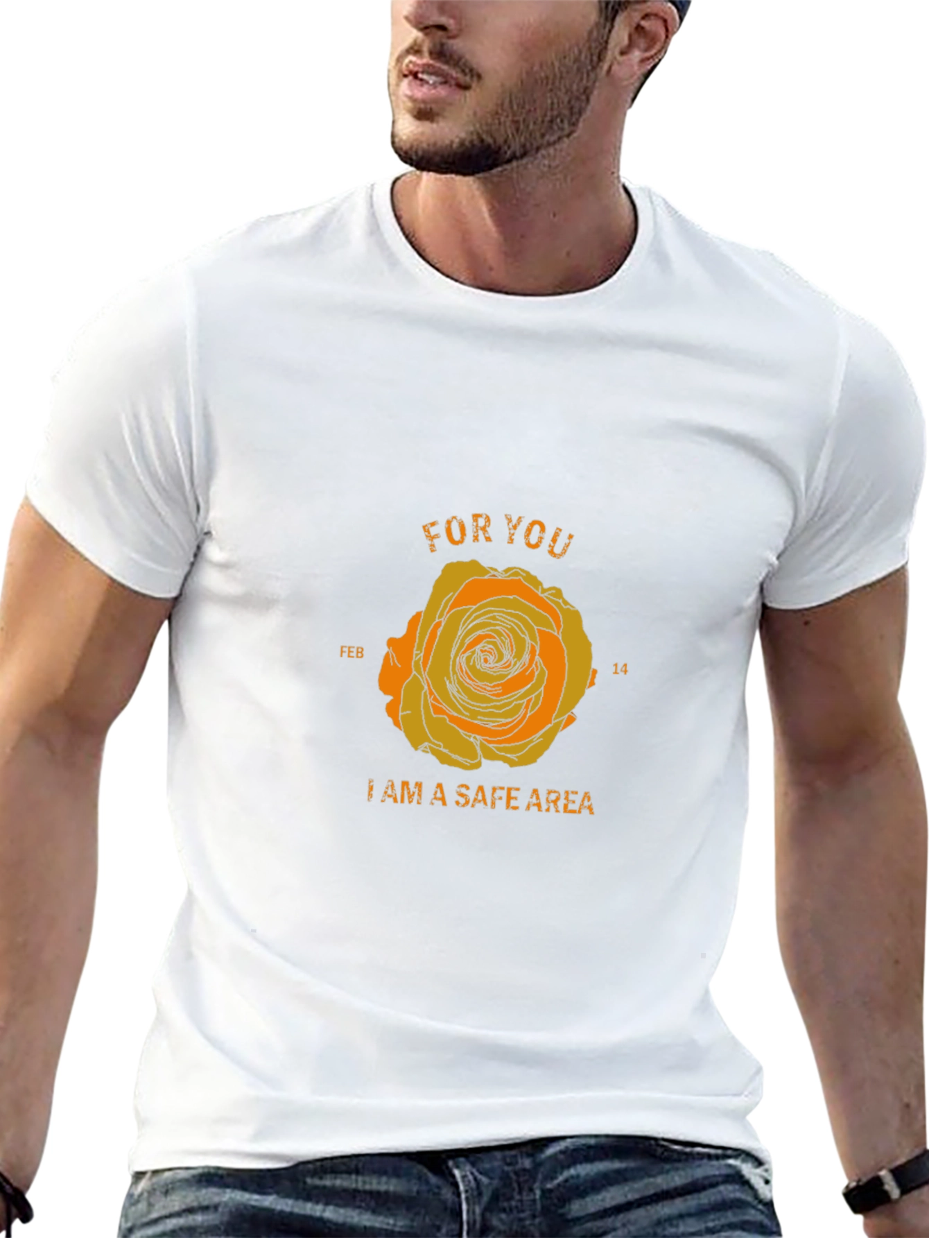 Safe Area Rose Graphic T-Shirt