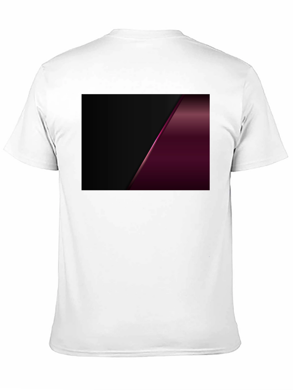 Sleek Black Tee with Modern Geometric Design