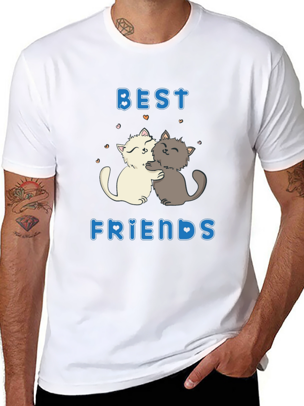 Best Friends Cat T-Shirt - Cute & Comfy