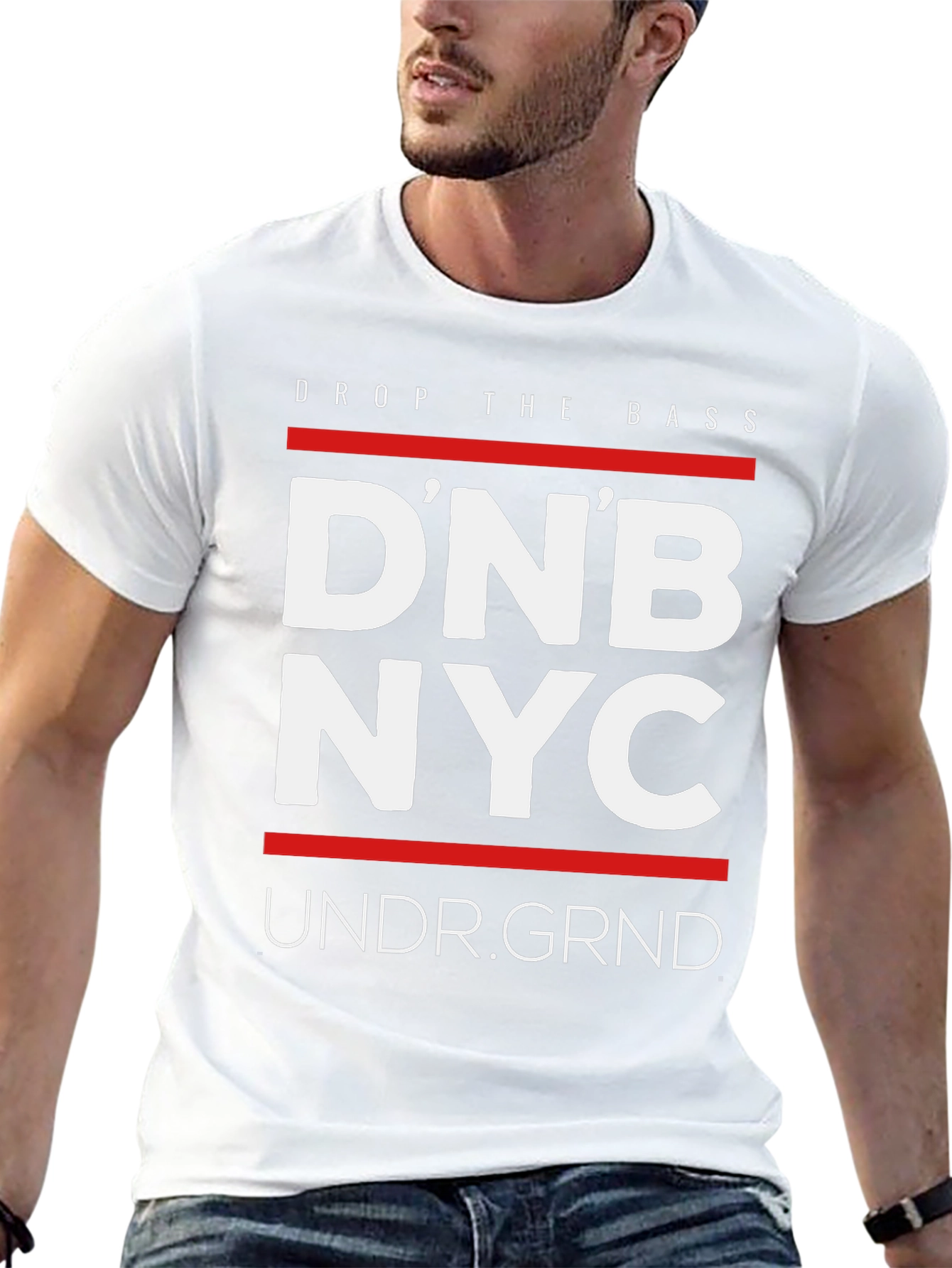 DNB NYC Mens Black Graphic T-Shirt
