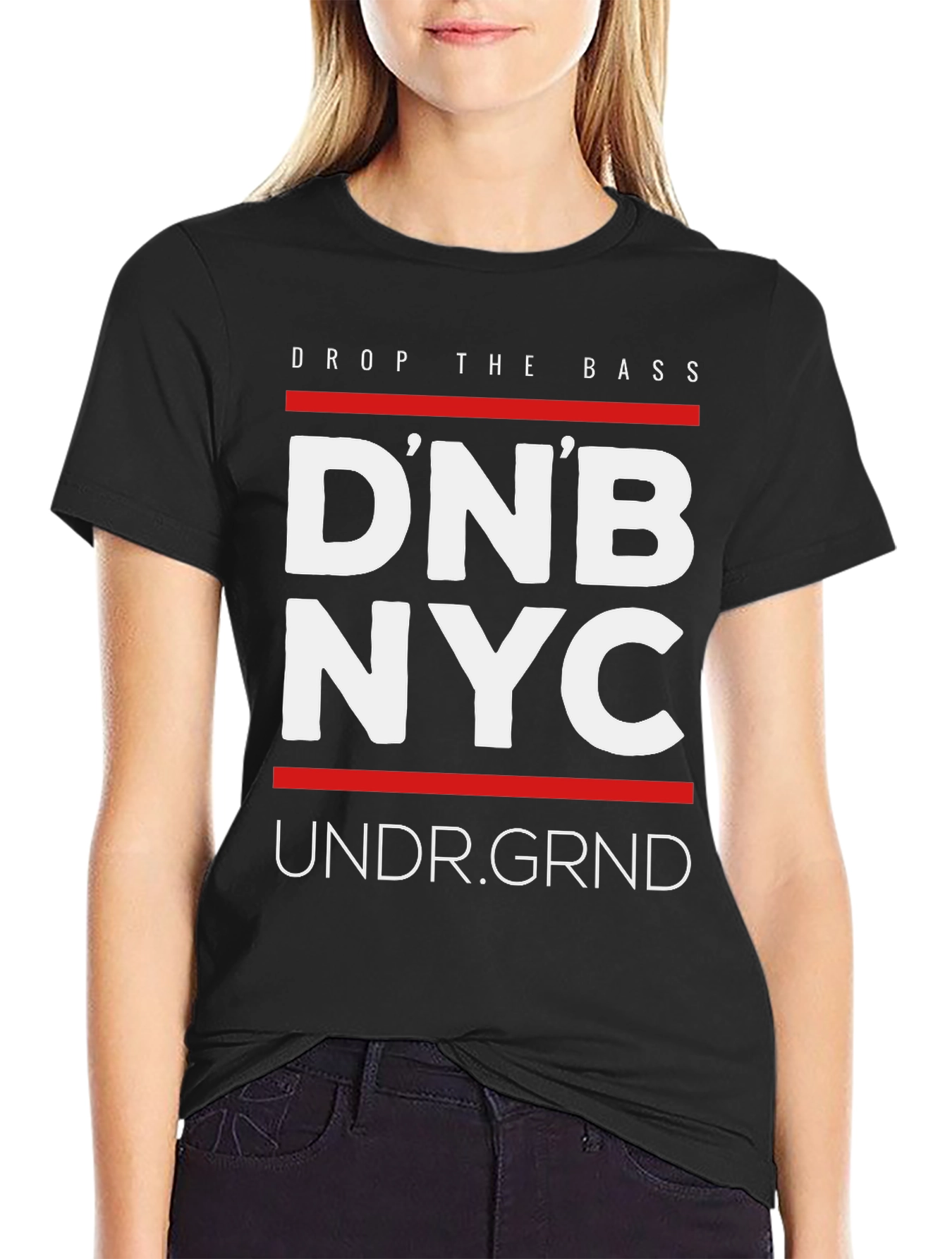 DNB NYC Mens Black Graphic T-Shirt