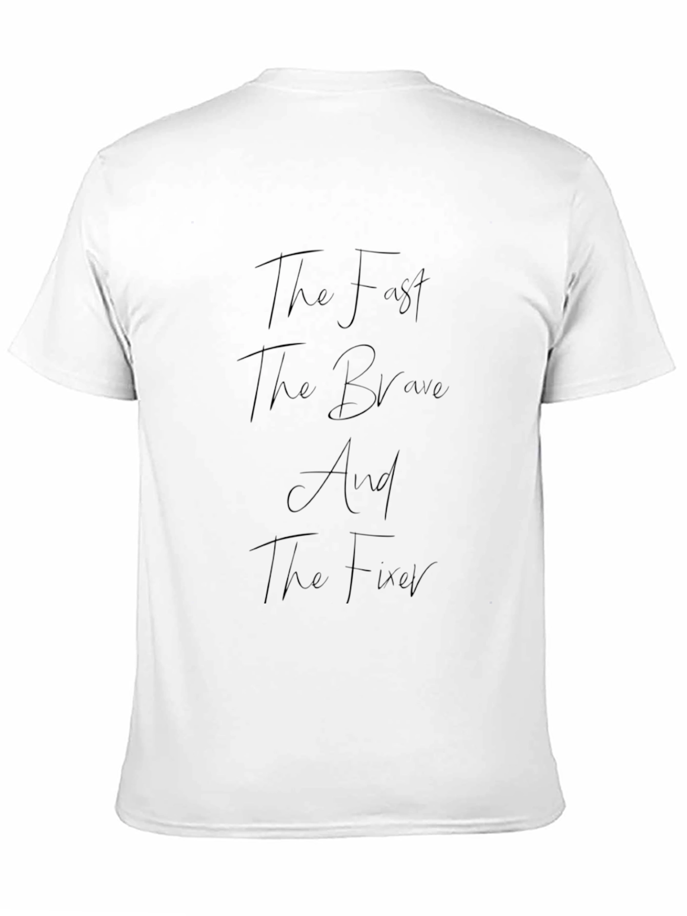 The Fast The Brave T-Shirt - Black Crew Neck Tee