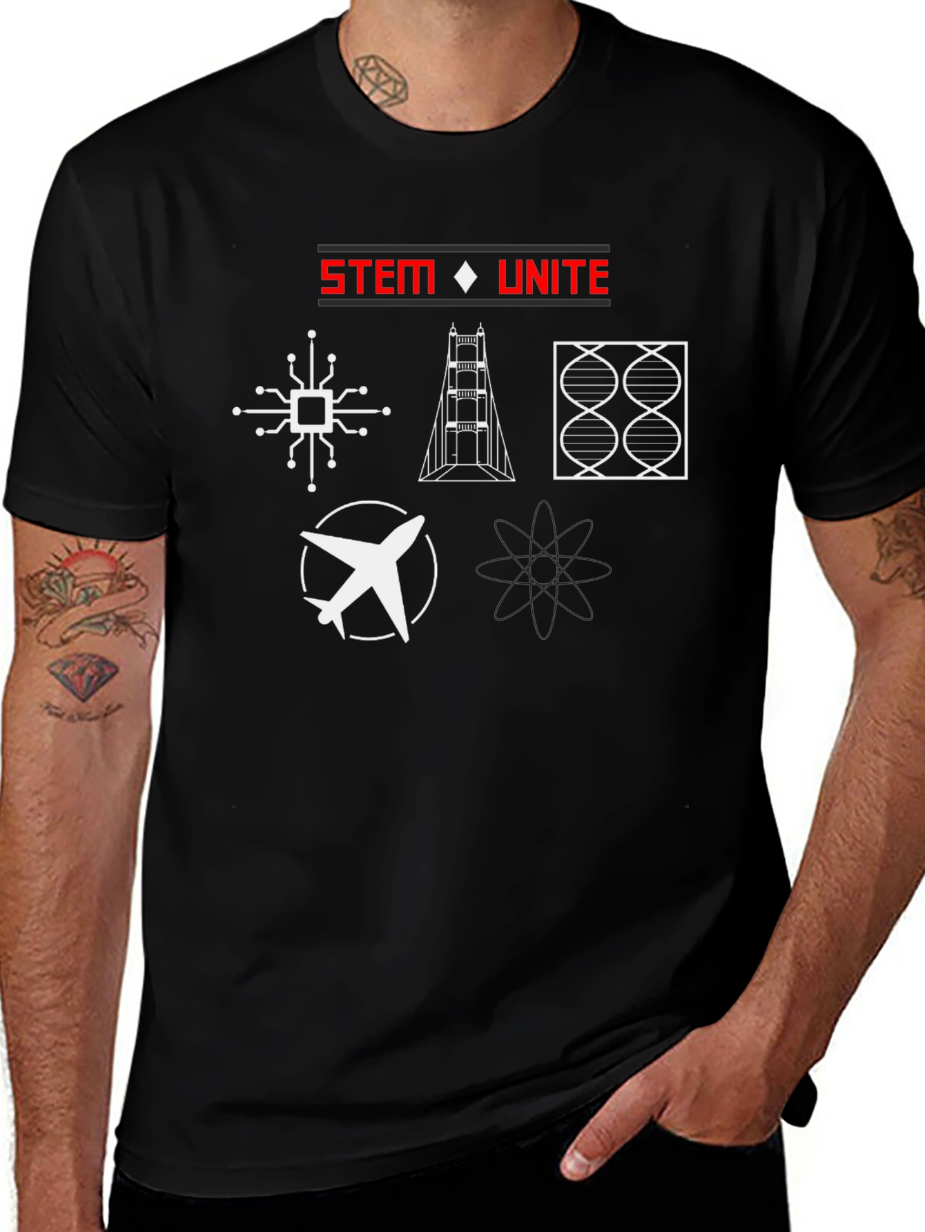 STEM Unite Graphic Tee - Science Education Shirt