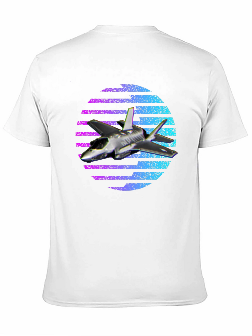Jet Fighter T-Shirt - Vaporwave Design
