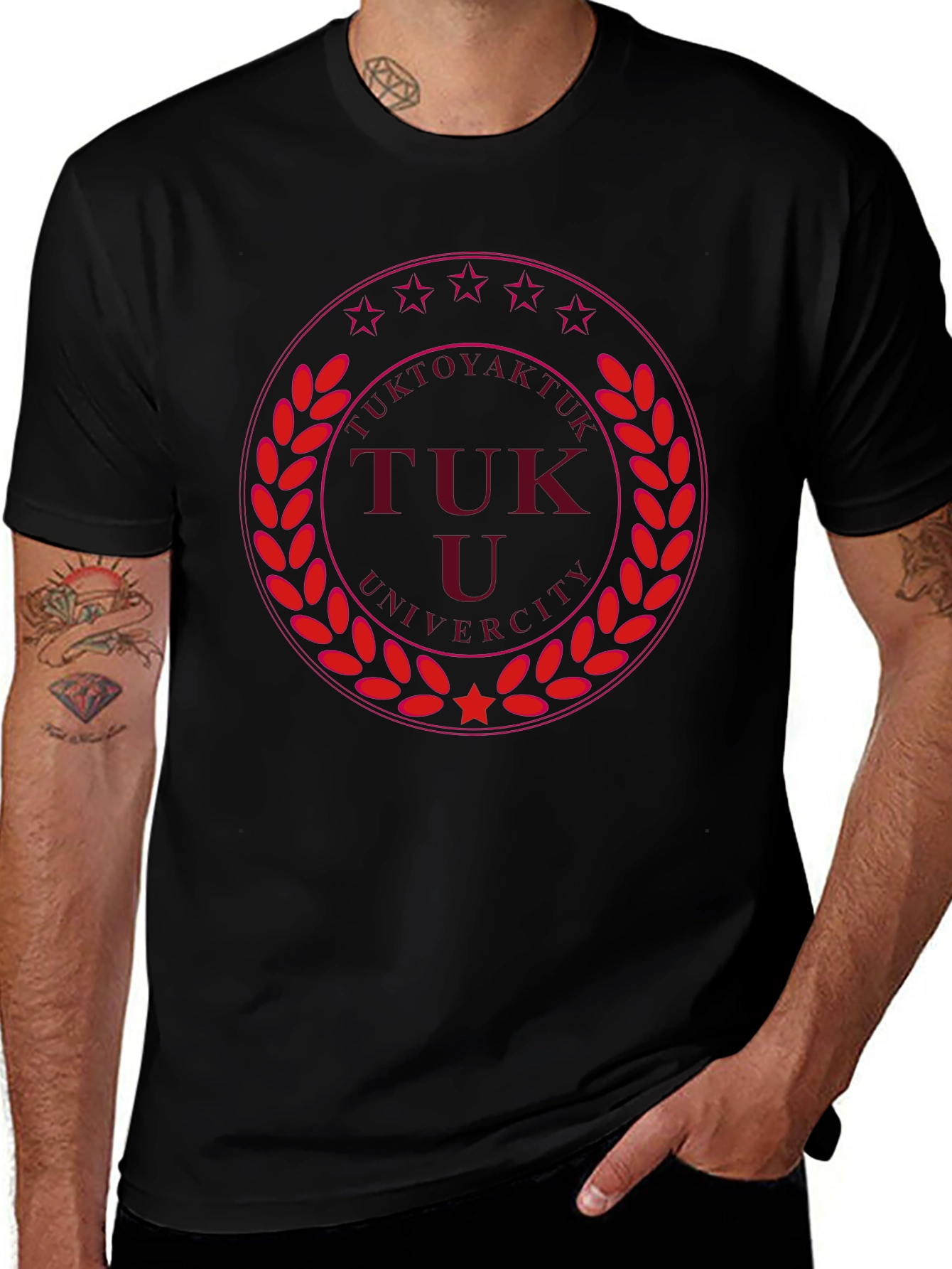 Tuktoyaktuk University Black Graphic T-Shirt
