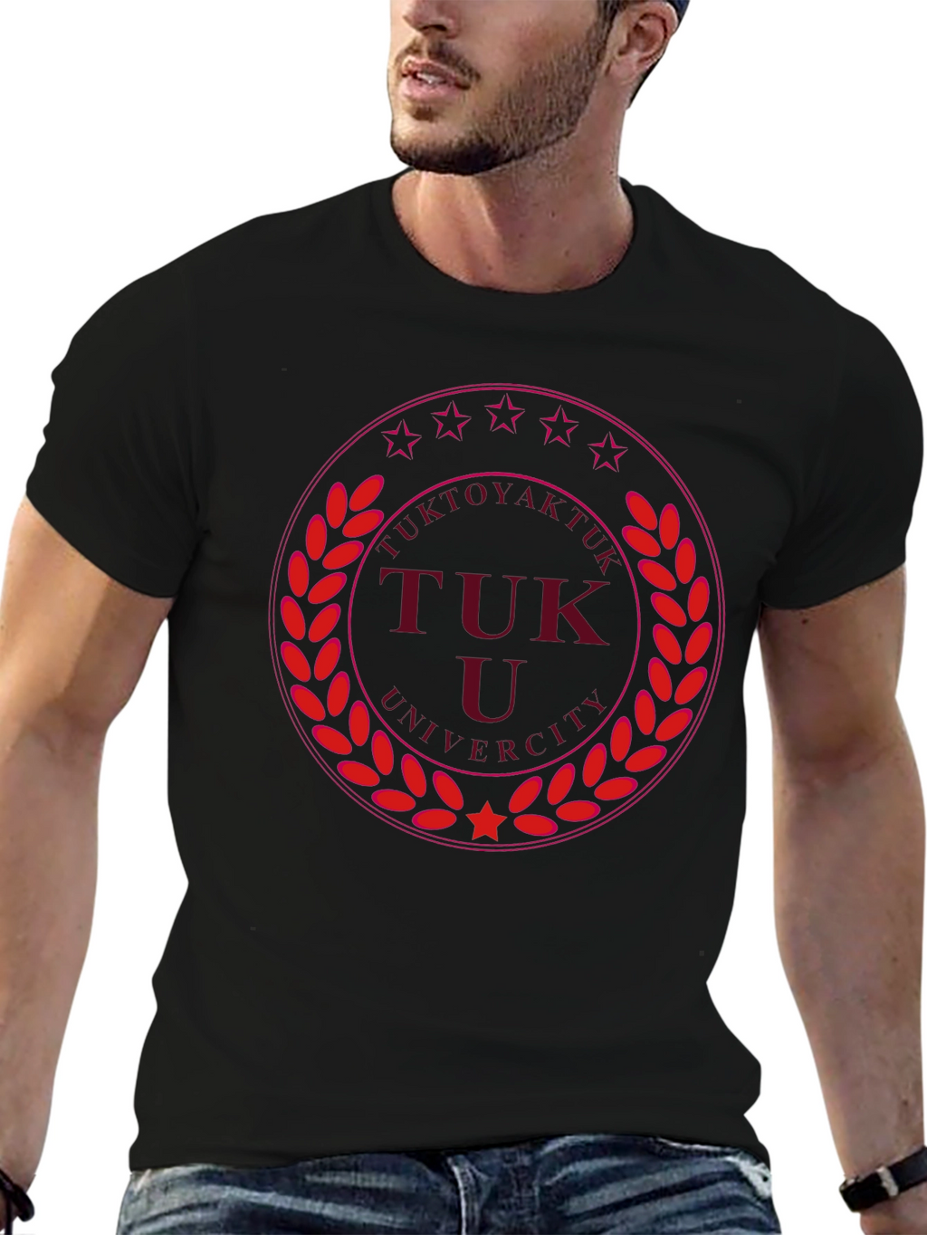Tuktoyaktuk University Black Graphic T-Shirt